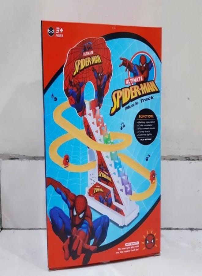 تيمسون مجموعة ألعاب TEMSON الزحليقة، لعبة سباق كرتونية مرحة تتسلق السلالم تلقائيًا، لعبة زحليقة صغيرة جميلة، لعبة سلم متحرك مع أضواء وموسيقى - Image 3